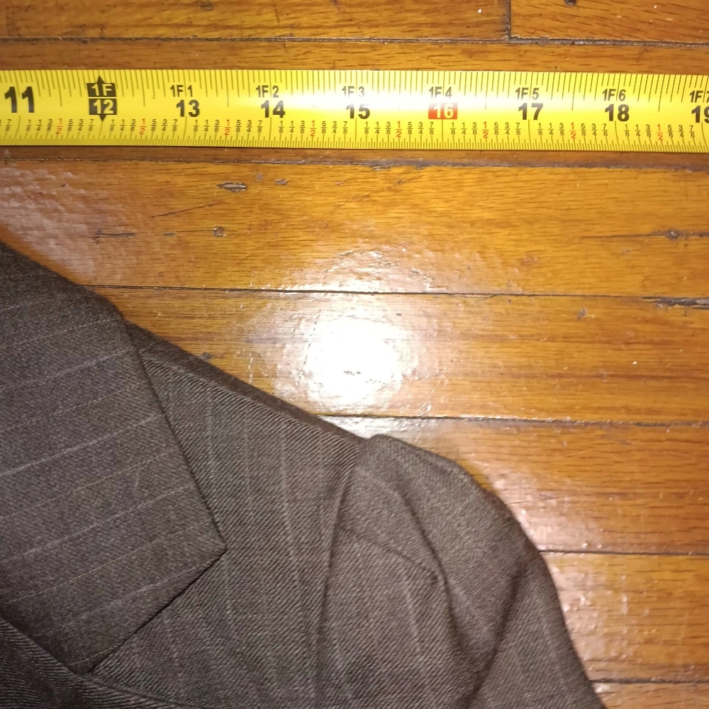 Juicy Coutur Y2k Brown Pinstripe Blazer and Skirt Set - Picture 4 of 9